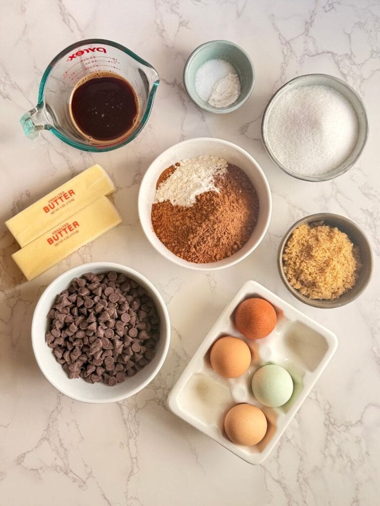 espresso brownies-ingredients OH