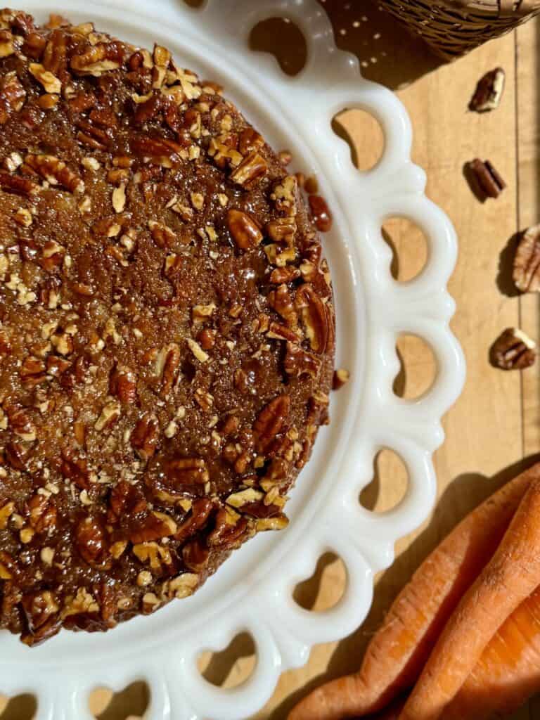 Sticky Pecan Carrot Cake